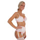 Adele white plunge cup bra