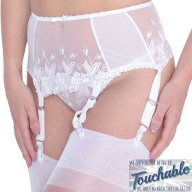 Celeste deep suspender belt