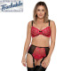 Ruby deep suspender belt